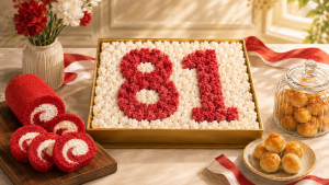 Kue merah putih Ny Liem untuk acara kantor